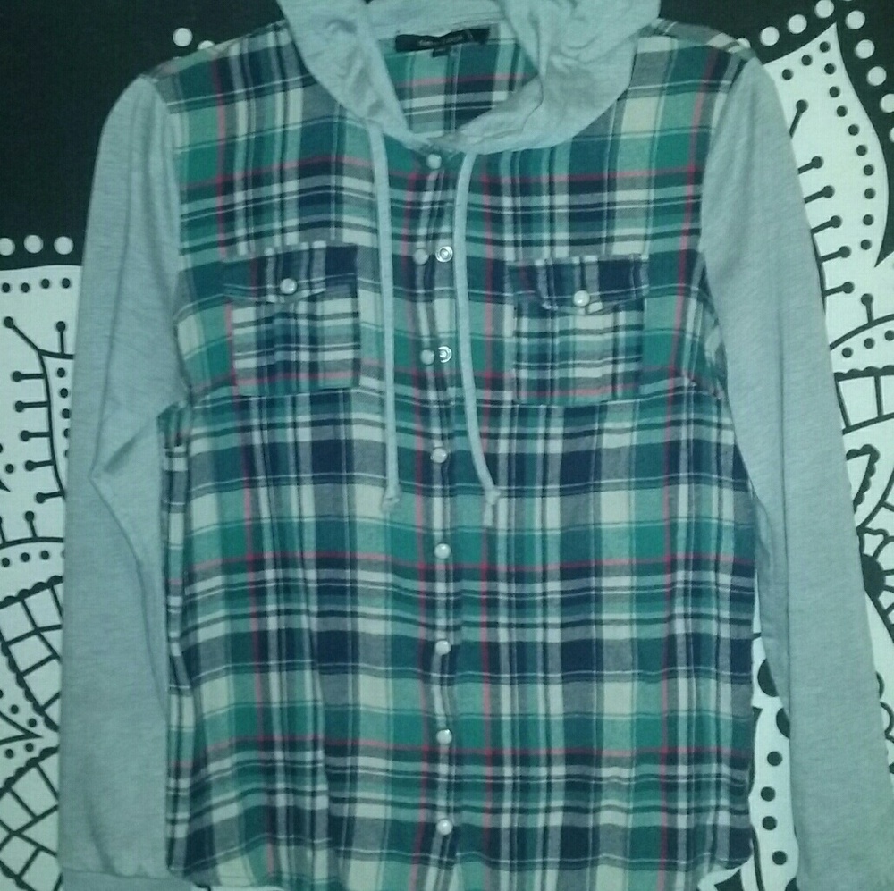 Plaid hoodie